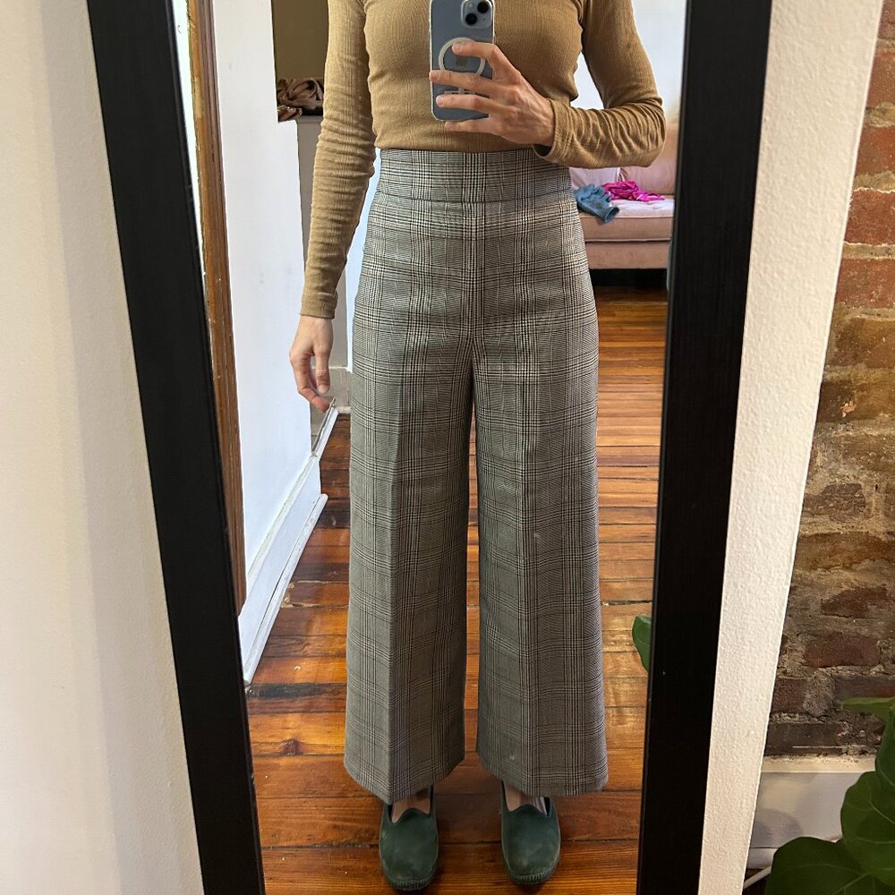 Zara tailored pants wide-leg